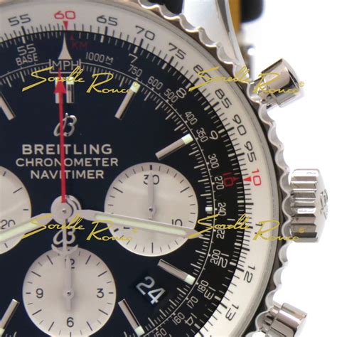 breitling anni 80 cinturino pelle nero|Amazon.it: Breitling .